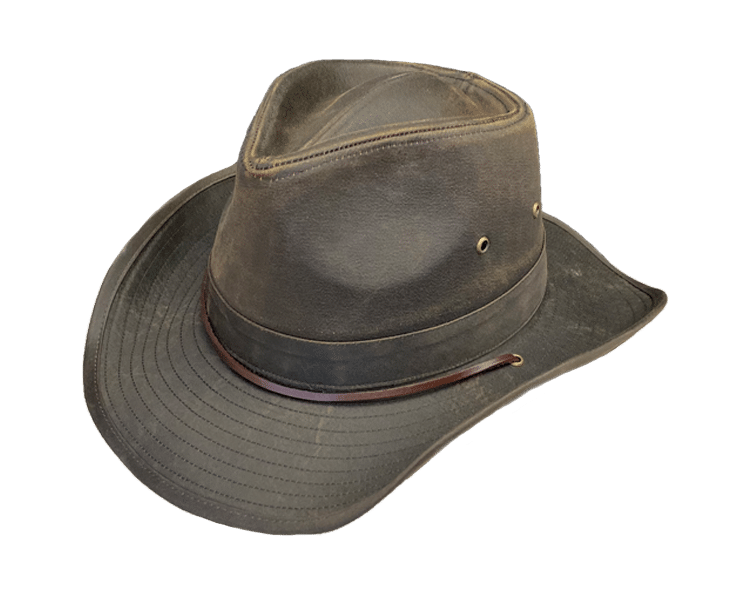 Waxed Cotton Outdoor Western Hat