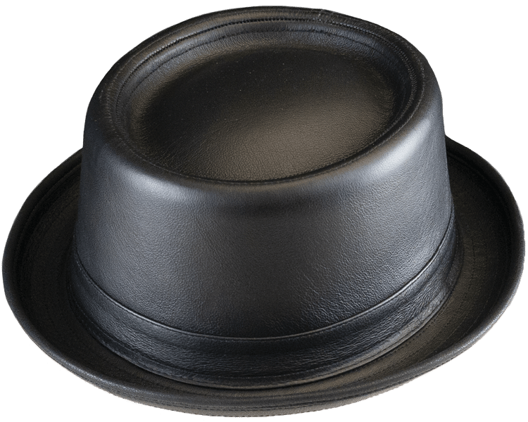 Henschel Leather Porkpie Hat