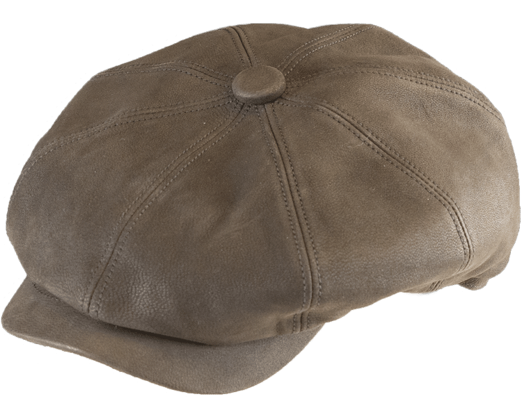 Wenoah Leather Newsboy Cap